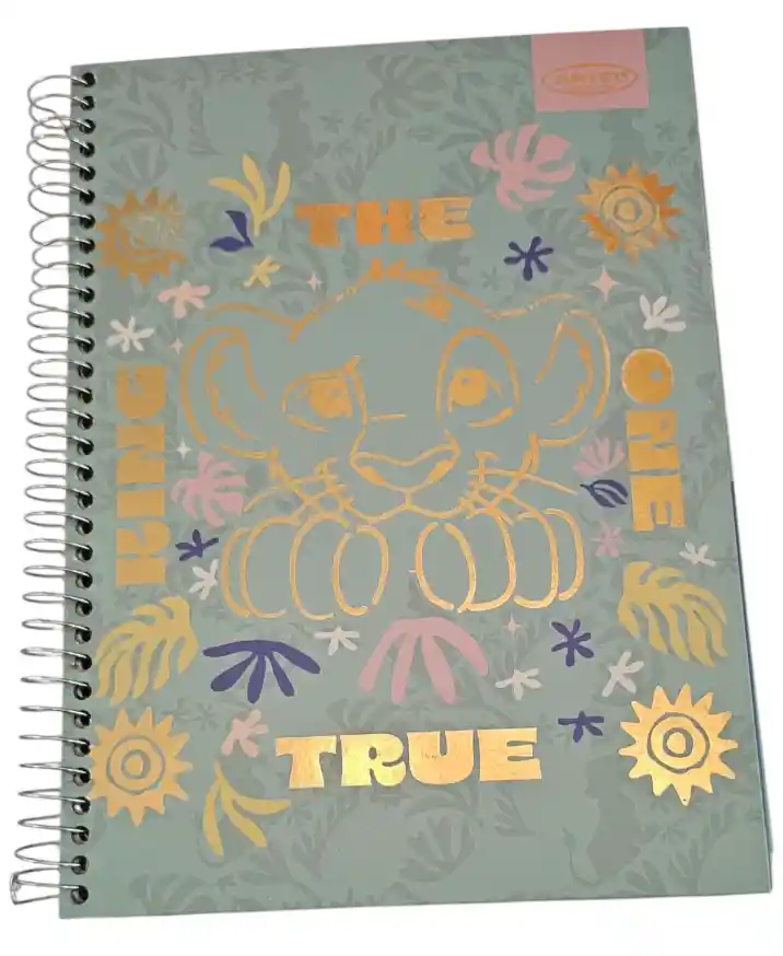 Cuaderno Artel Rey León - 150 Hojas Matemáticas 7mm