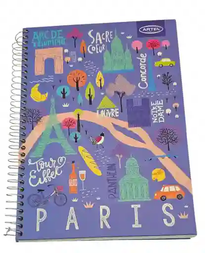 Cuaderno Artel Ciudades - 150 Hojas Matemáticas 7mm