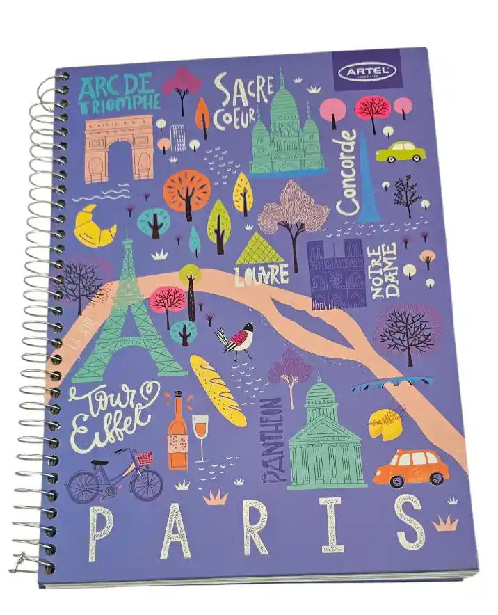 Cuaderno Artel Ciudades - 150 Hojas Matemáticas 7mm