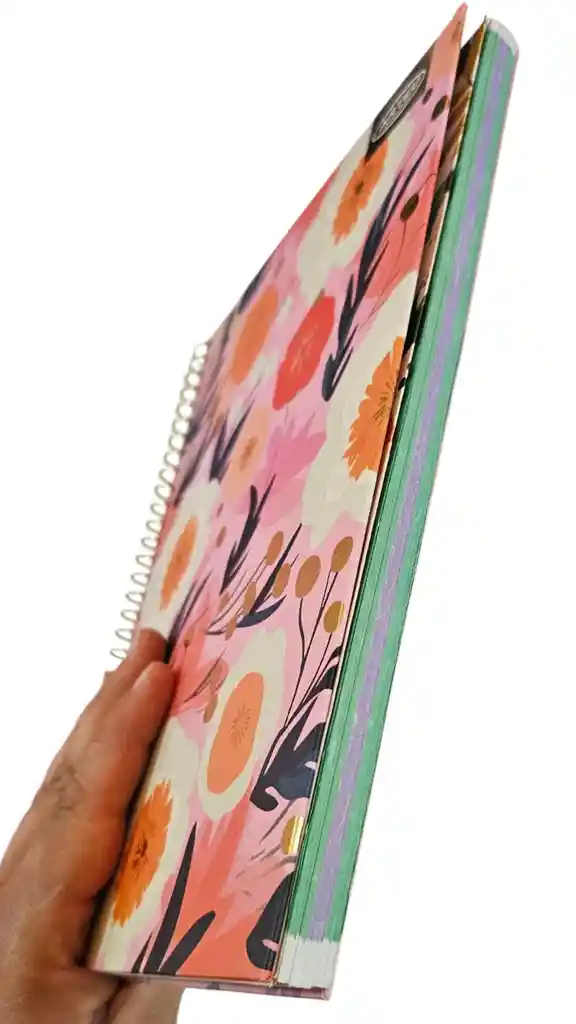 Cuaderno Artel Floral Foil - 150 Hojas Matemáticas 7mm