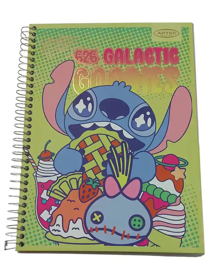 Cuaderno Stitch Artel 150 Hojas 7m Color Here For The Snacks