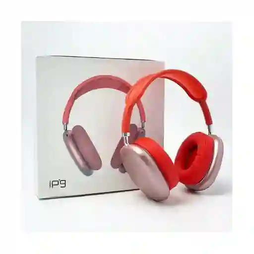 Audífonos P9 Tipo Promax Alternativo Con Bluetooth Rojo