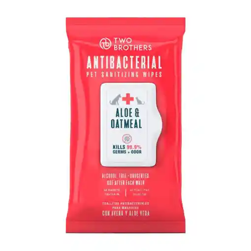 Toallitas Antibacteriales Two Brothers 40un