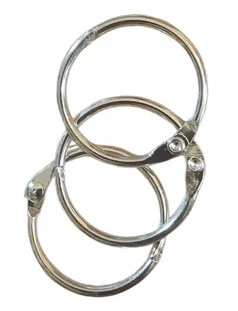 Set Anillos Metalicos Pack 3und 3cms