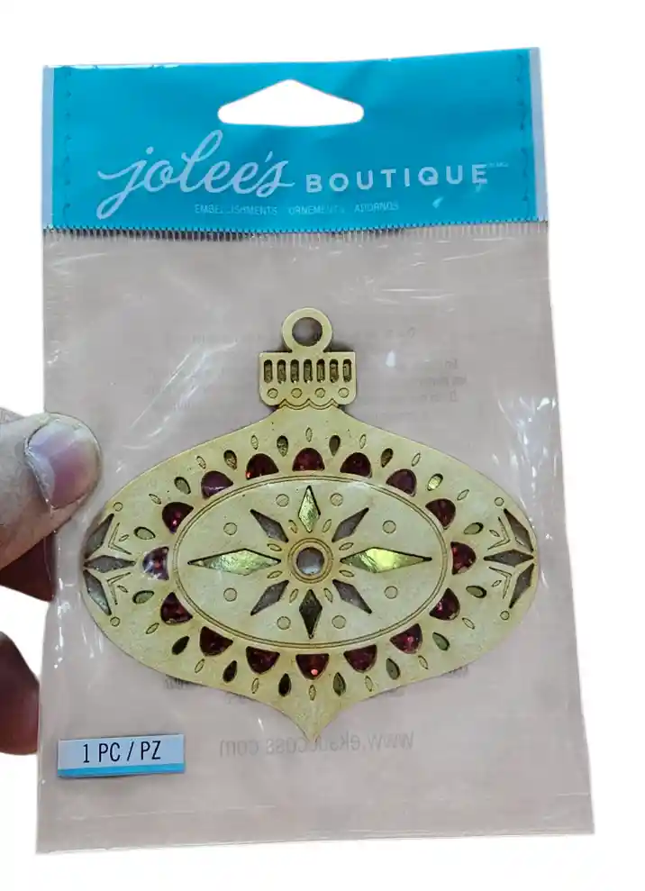 Ek Success Ornamento De Madera Adhesivo