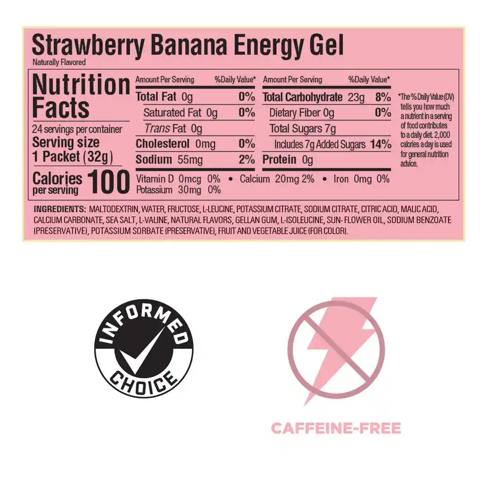 Energy Gel 32g Strawberry Banana Gu