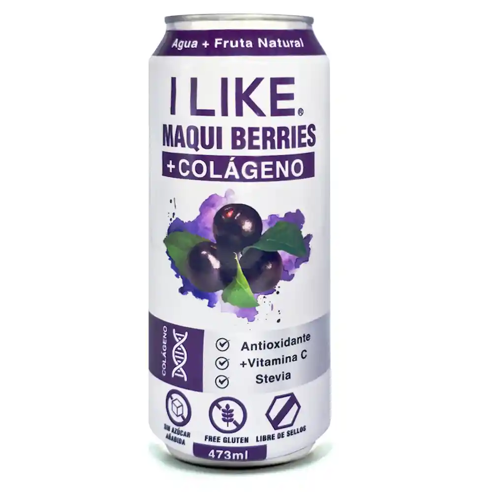 Jugo Natural Maqui Berries + Colágeno 47ml I Like