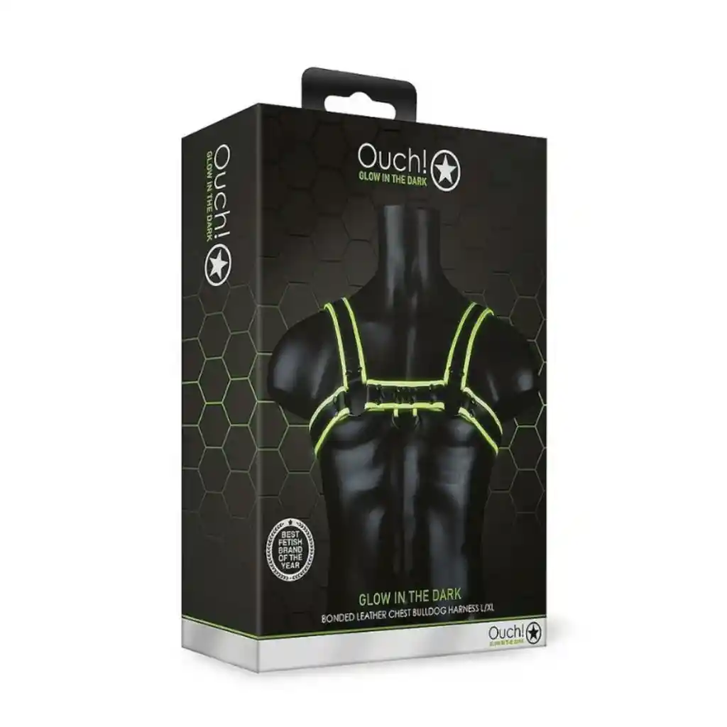 Arnés Bulldog Glow In The Dark S / M