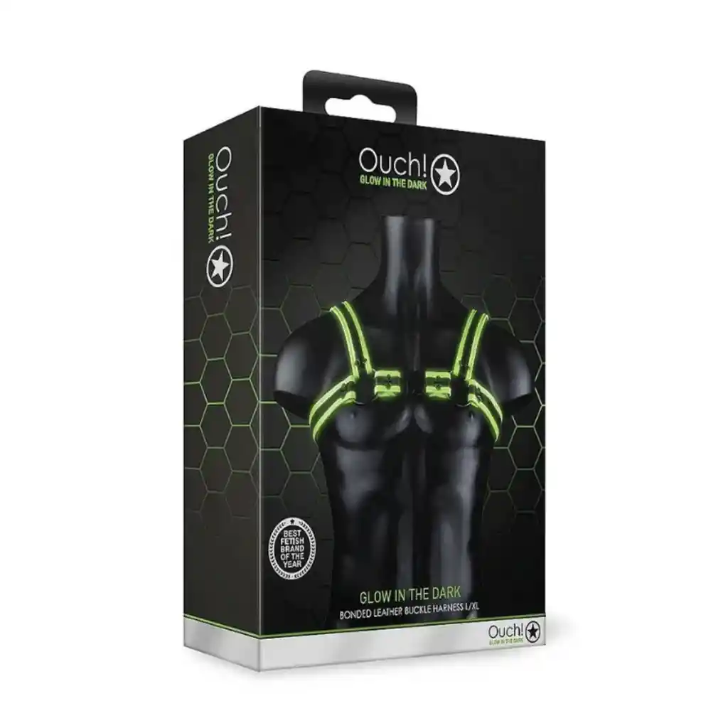 Arnés Buckle Glow In The Dark S / M