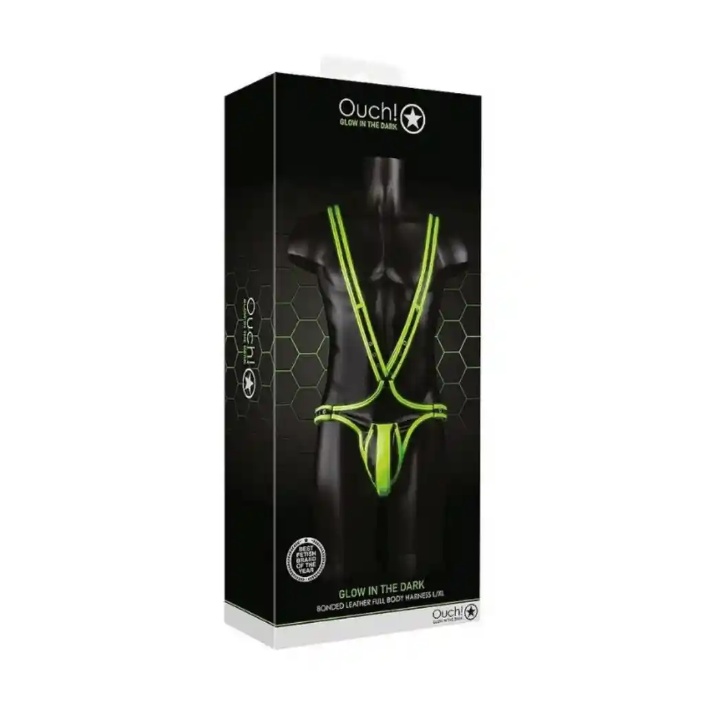 Arnés Full Body Glow In The Dark S / M
