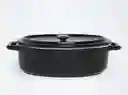 Ramequin Negro Cer Oval Pasta