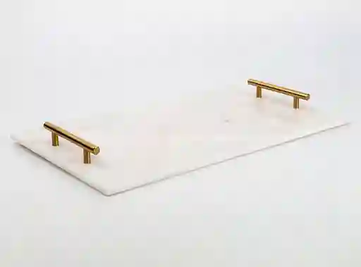 Tabla Rect Marmol 50x30cm Asas Gold