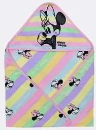Toalla Capucha Minnie Rosado T/u