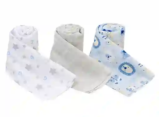 Bambino Pack X3 Panal Ba Nino Celeste