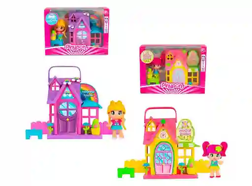 Playset Mini Casa Con Muneca