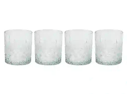 Set4 Vasos Whisky Vtge Glasso
