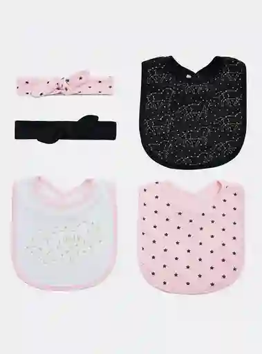 Pack Baberos Cintillos G Rosado 0/12