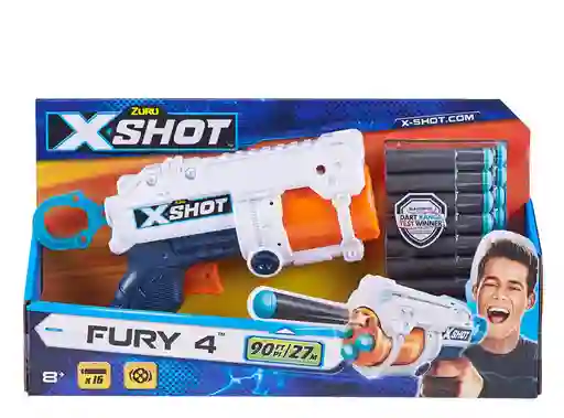 Pistola Fury 4 Lanza Dardos X-shot