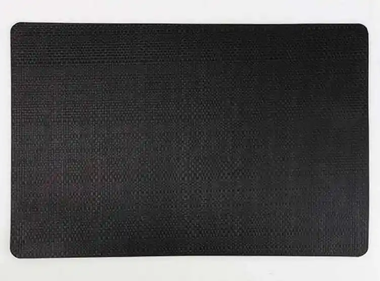 Set X 4 Ind Cuerina Negro