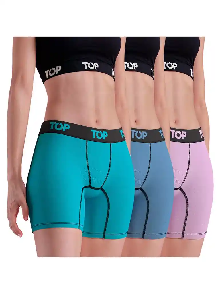 Boxer Mujer Top M208p3c9 Surtido S