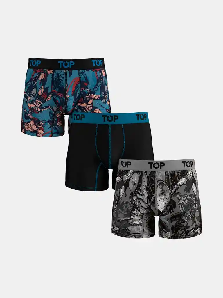 Boxer Hombre Top 208adp25p3c3 Surtido L