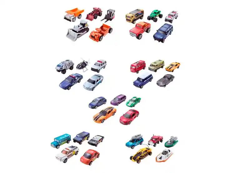 Paq3d 5 Autos Matchbox Mattel C1817