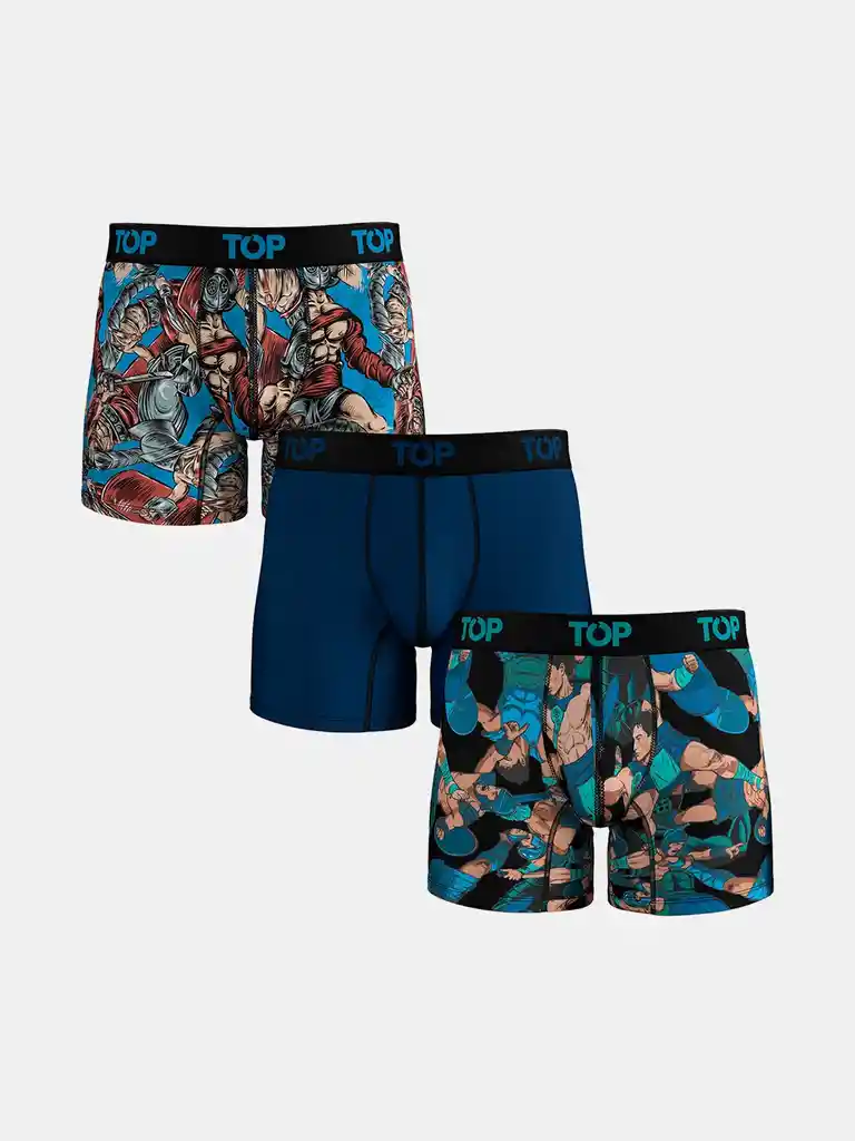 Boxer Hombre Top 208adp25p3c4 Surtido L