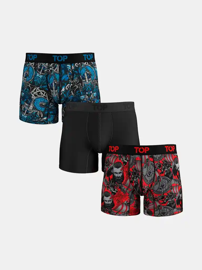Boxer Hombre Top 208adp25p3c1 Surtido L