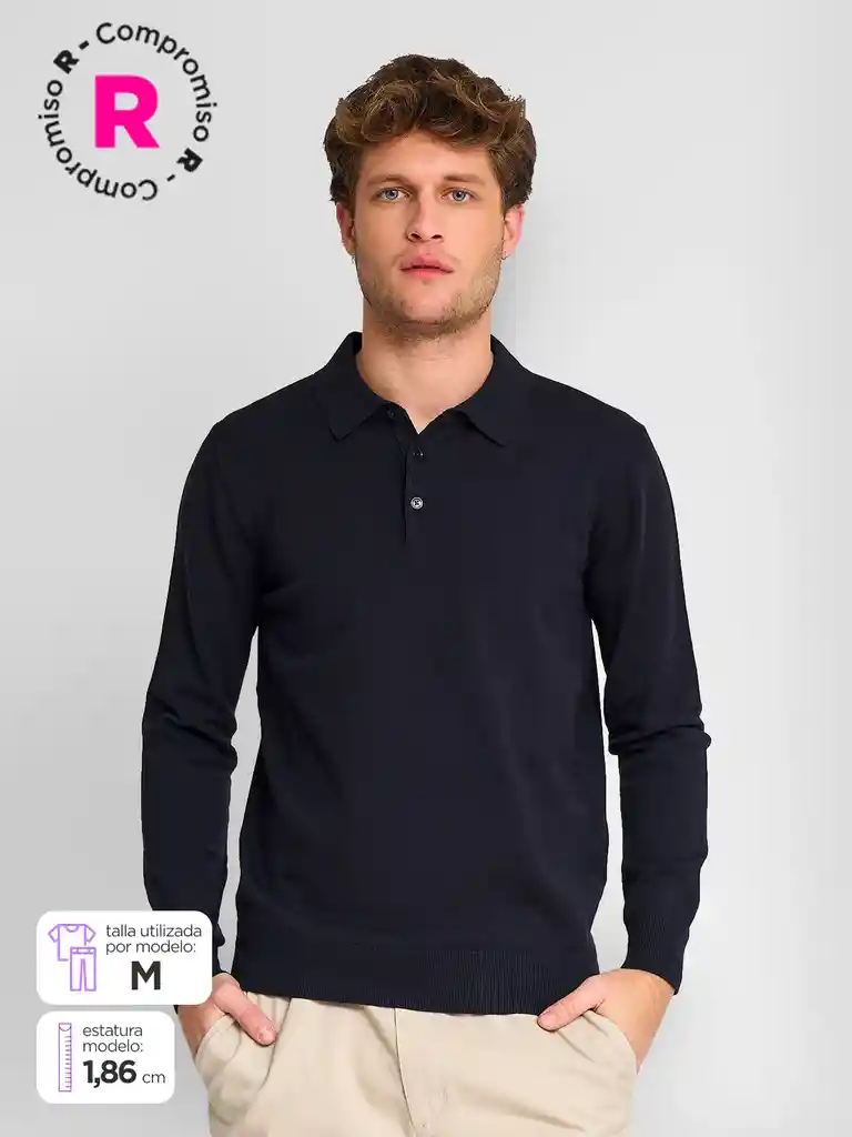 Swe Asolid Cah Ss25 Navy L