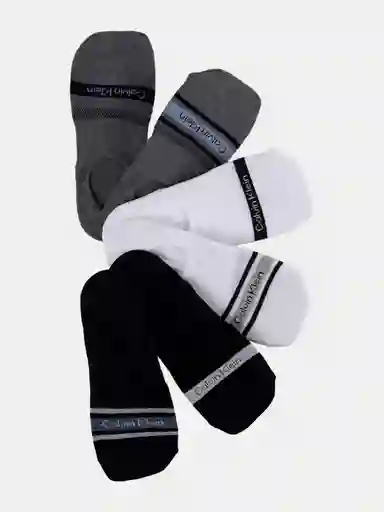 6pk Calcetin Sport Ck Cvm241l Gris 1