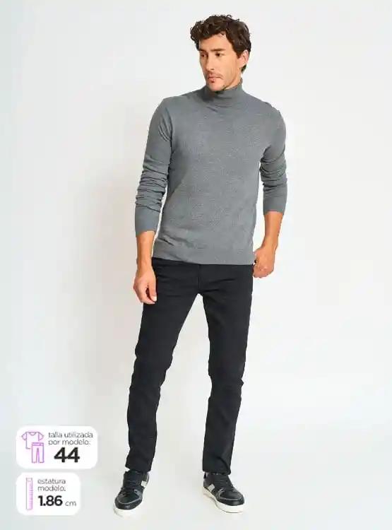 Jeans Skinny Bas Mqs Tt Negro 50