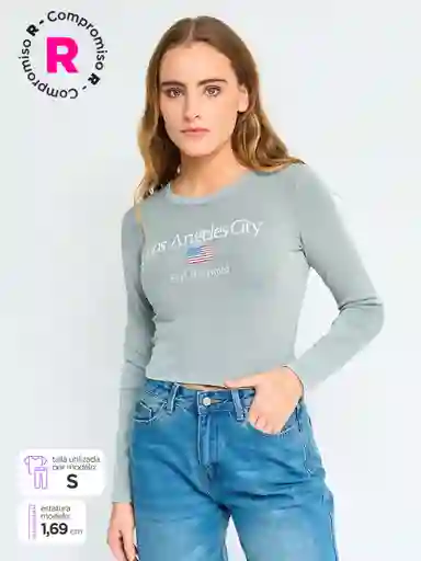 Pol Ml Becrop Inx Cor S25 Gris M