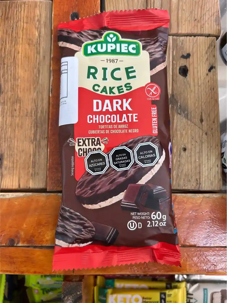 Galletas De Arroz Con Chocolate Amargo Kupiec