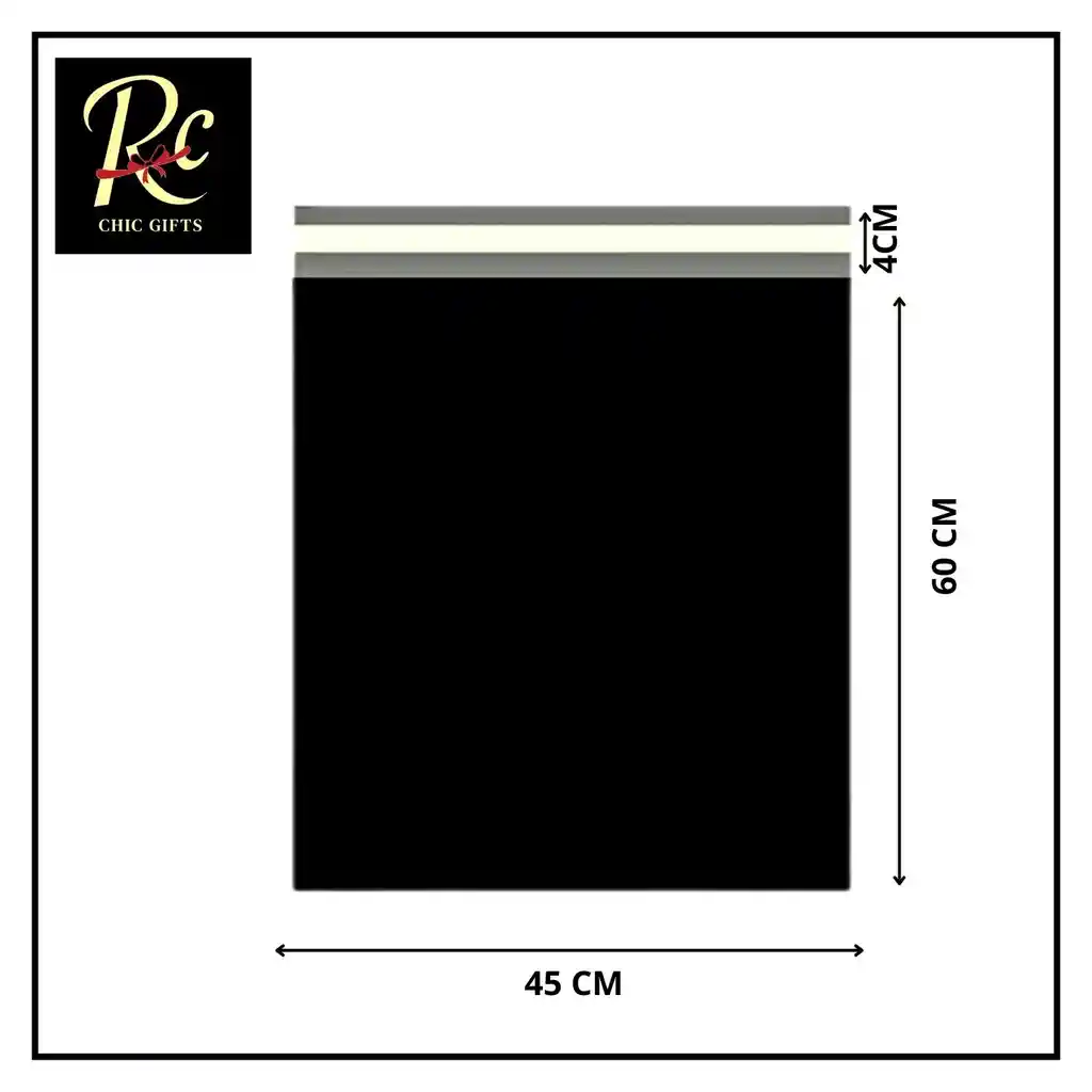 Pack De 100 Bolsas Negro De Envíos 45x60cm Regalos Chic: ¡tus Paquetes 100% Seguros! Regalos Chic