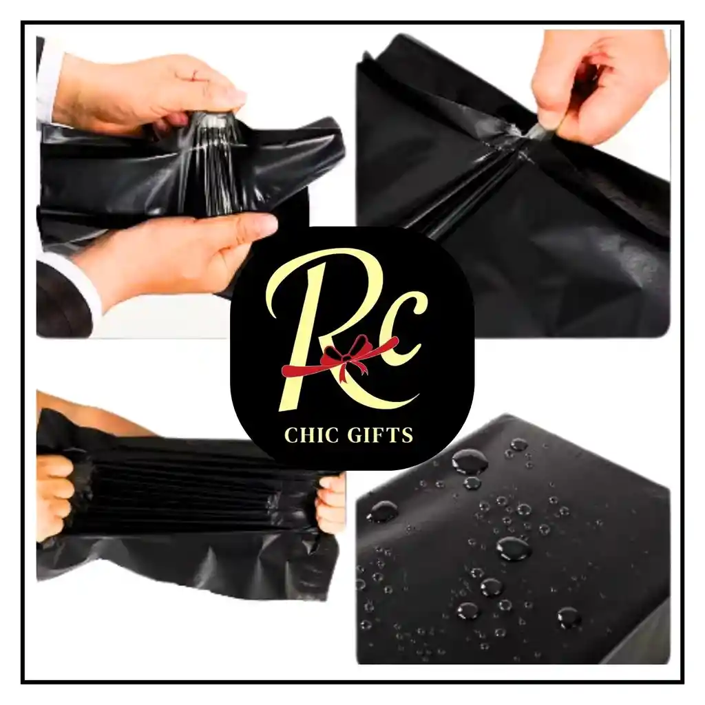 Pack De 100 Bolsas Negro De Envíos 45x60cm Regalos Chic: ¡tus Paquetes 100% Seguros! Regalos Chic