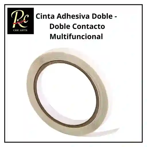 Cinta Adhesiva Doble Cara (doble Contacto) Multifuncional (20m X 2.5cm) - ¡fijación Fuerte Y Sin Clavos, Exclusivo Regalos Chic!