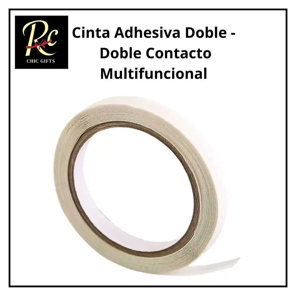 Cinta Adhesiva Doble Cara (doble Contacto) Multifuncional (20m X 2.5cm) - ¡fijación Fuerte Y Sin Clavos, Exclusivo Regalos Chic!