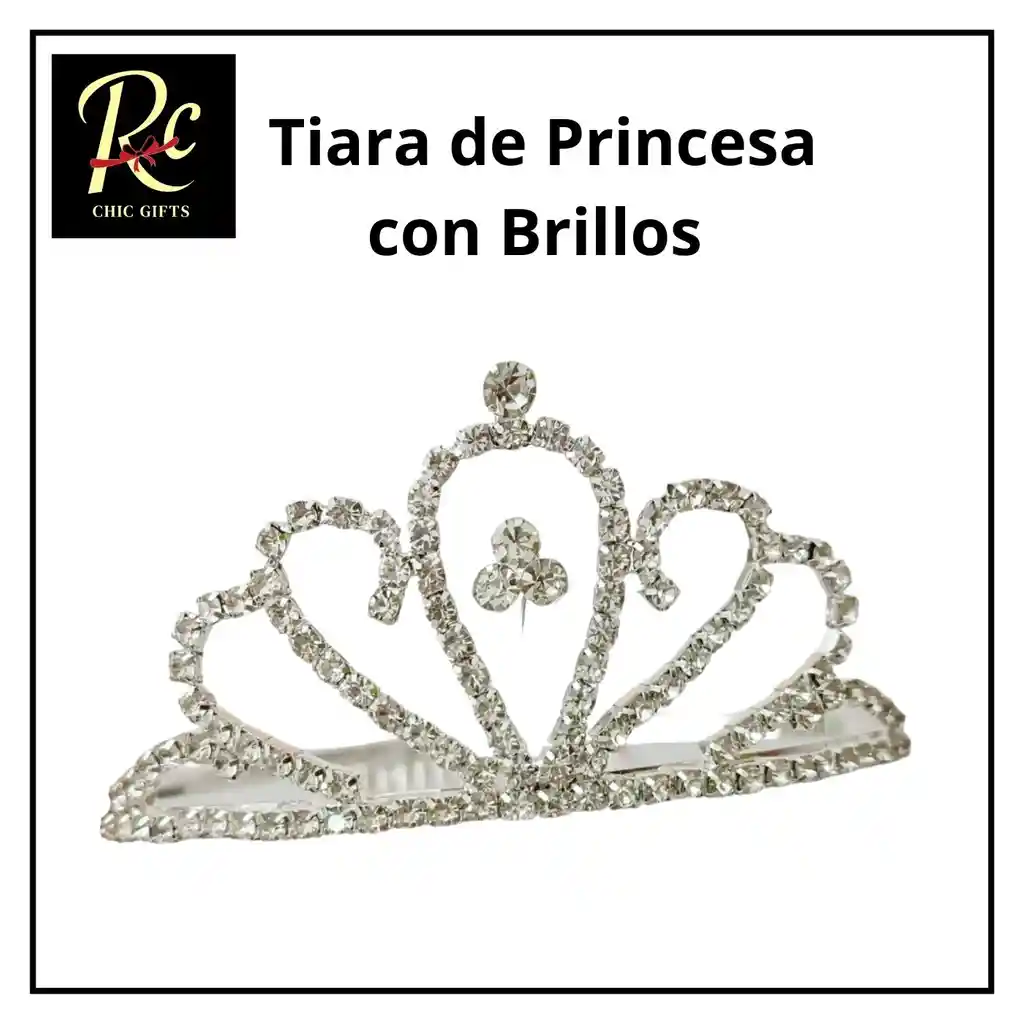 Tiara De Princesa Con Brillos Regalos Chic: ¡tu Momento De Brillar Ha Llegado!