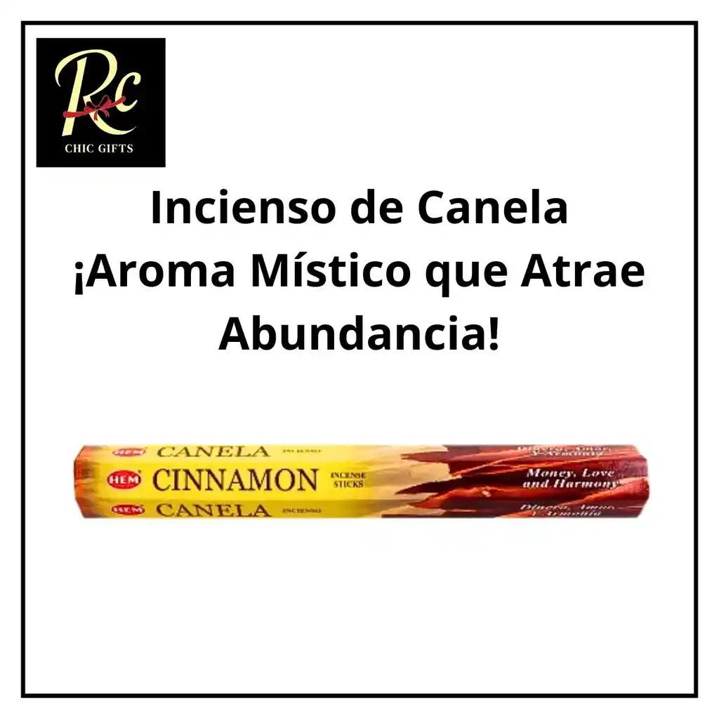 Incienso De Canela Regalos Chic: ¡aroma Místico Que Atrae Abundancia!