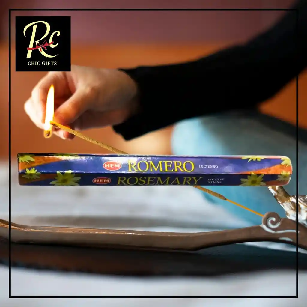 Incienso De Romero - ¡aroma Purificador, Energizante Y Atrae La Buena Suerte, De Regalos Chic!