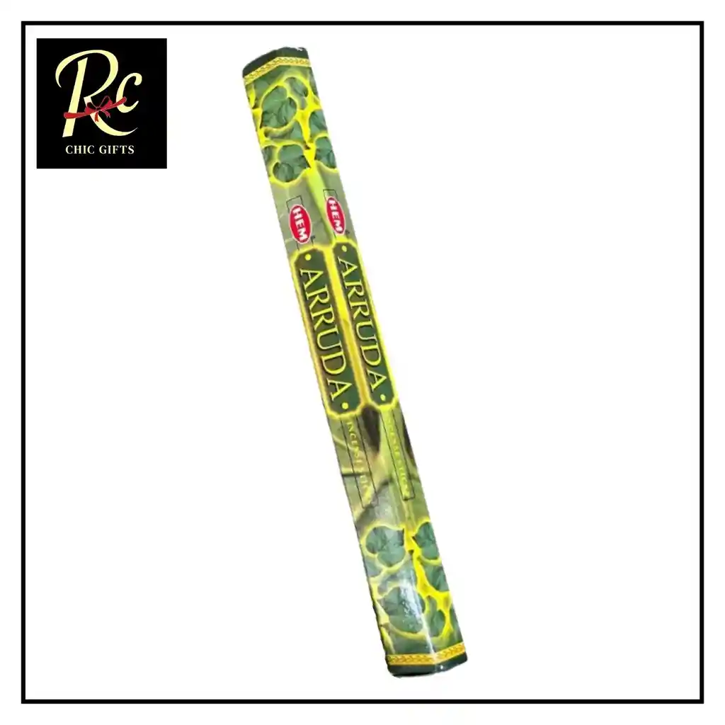 Incienso De Ruda (arruda) - ¡protección Energética, Buena Suerte Y Limpieza De Malas Vibras, De Regalos Chic!