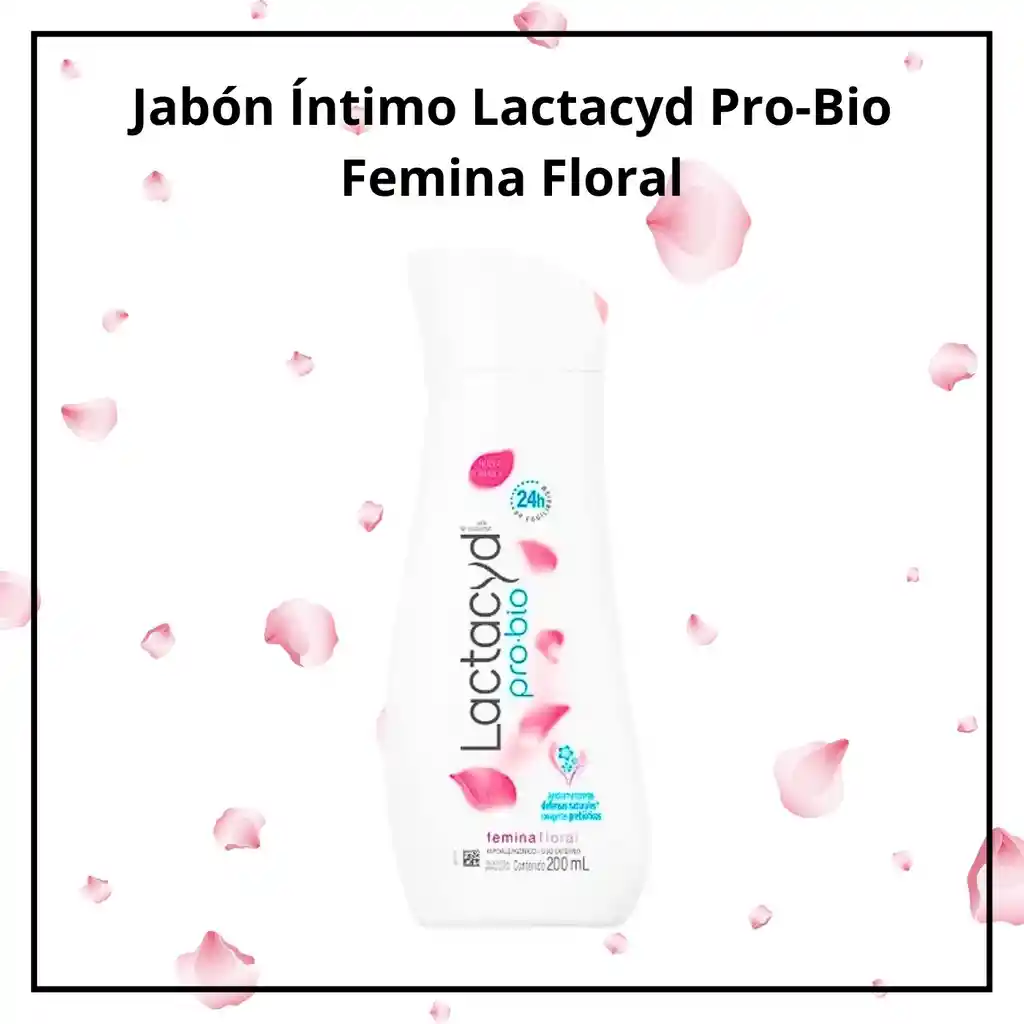 Jabón Íntimo Lactacyd Pro-bio Femina Floral - ¡fórmula Avanzada Para Una Protección De 24 Horas!