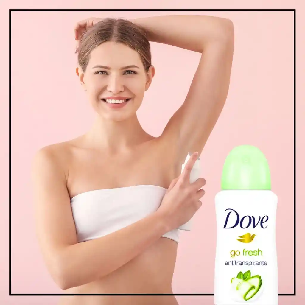 Desodorante Dove Go Fresh Pepino Y Té Verde - ¡72h De Frescura Y Protección Que Cuida Tu Piel!