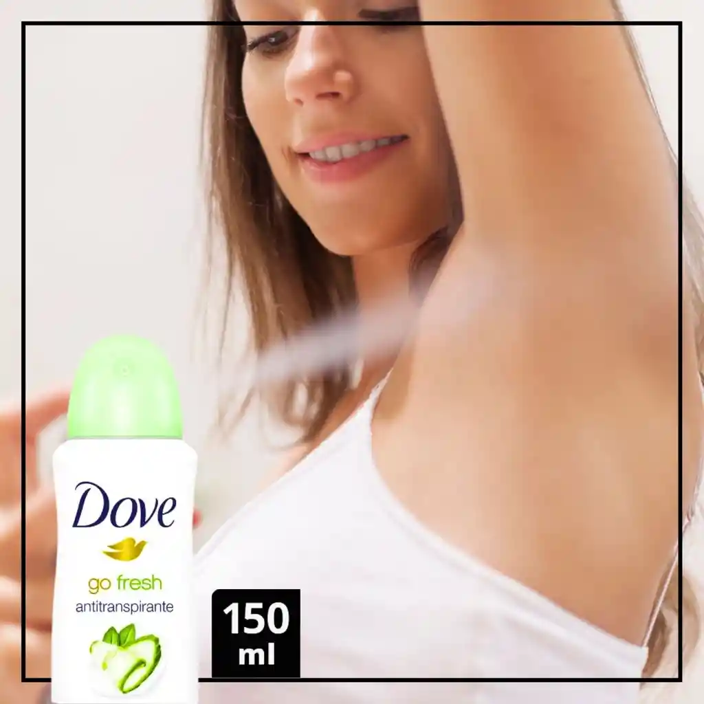 Desodorante Dove Go Fresh Pepino Y Té Verde - ¡72h De Frescura Y Protección Que Cuida Tu Piel!