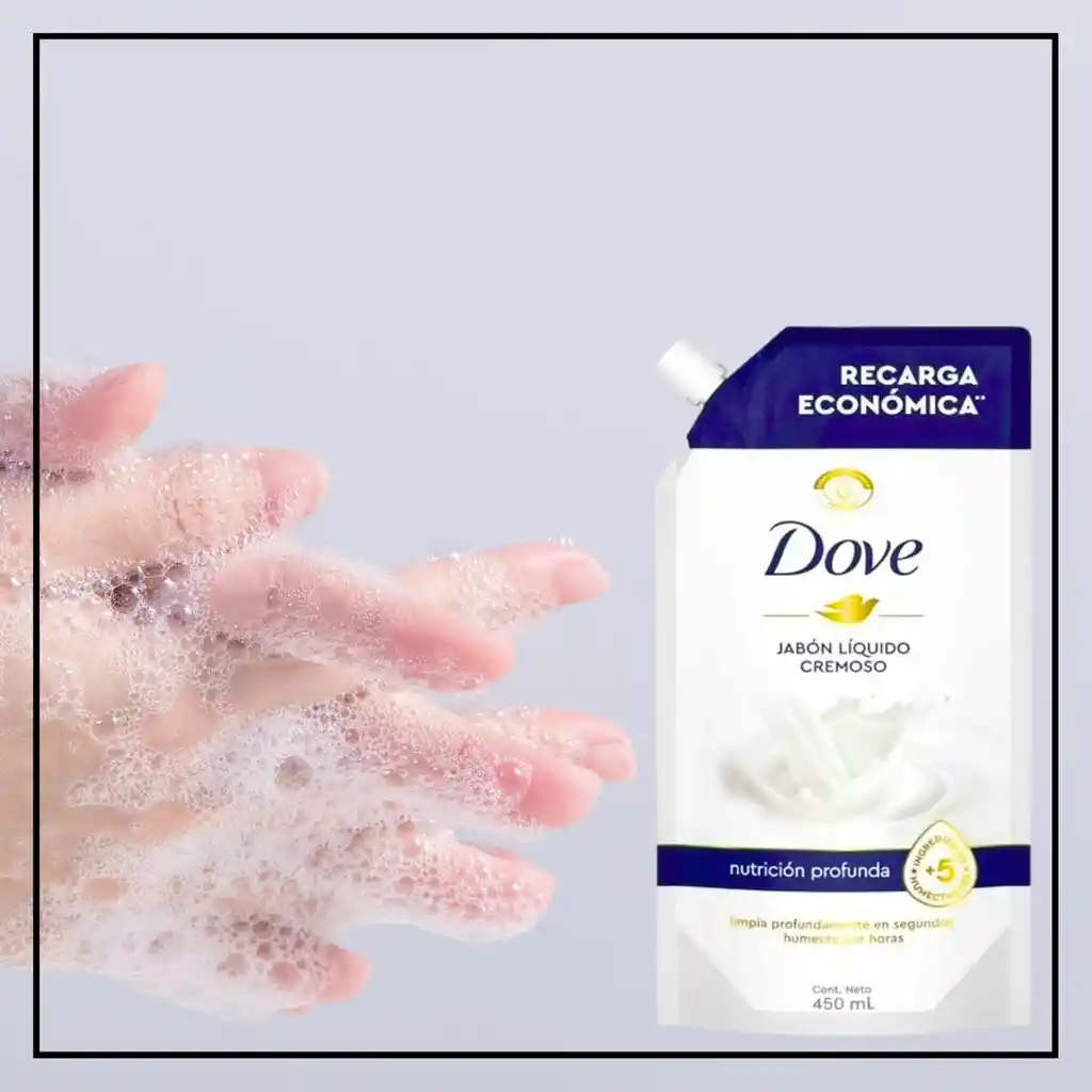 Recarga Jabón Líquido Dove 450ml ¡nutrición Para Tu Piel!