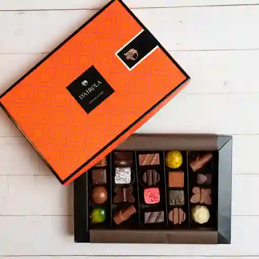 Caja 20 Bombones Tapa Naranja