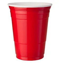 Vaso Rojo Bicolor