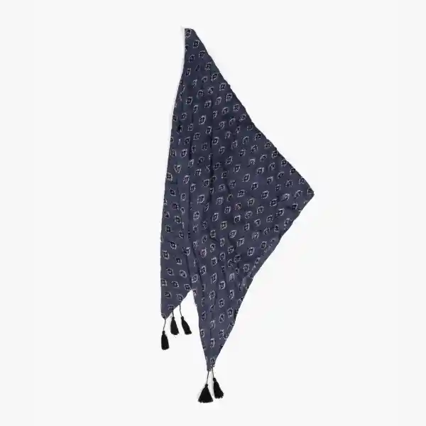 Pañuelo Triángulo Rombos Étnicos Azul