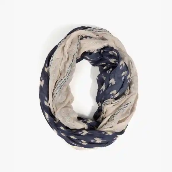 Pañuelo Infinito Manchas Azul