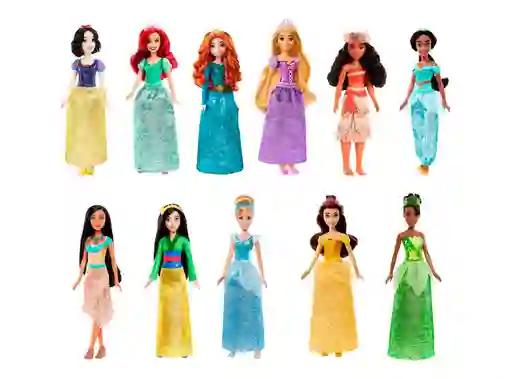 Disney Princesa Muneca Falda Con Brill